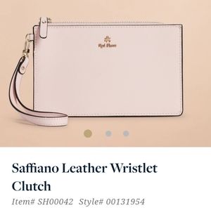 NWOT  Brooks Brothers" Red Fleece" Pink wristlet